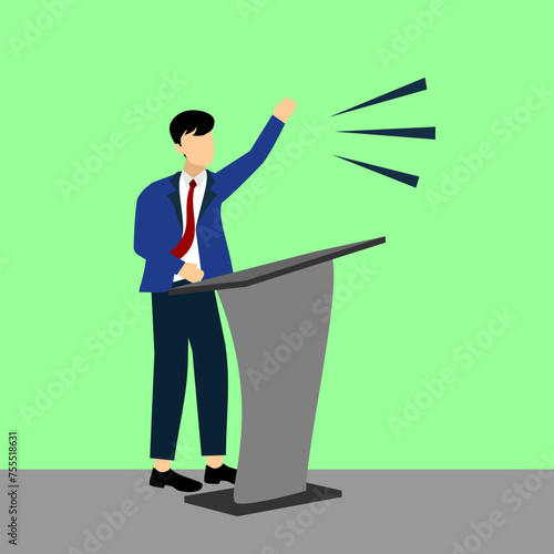 Orator's Presence at the Podium