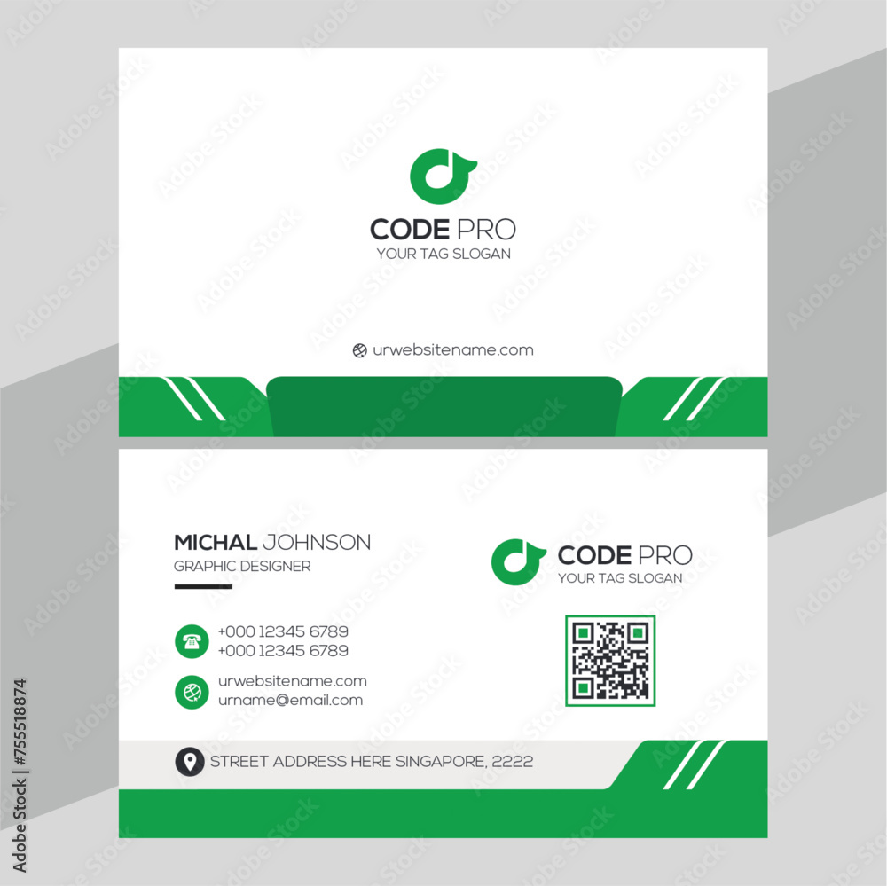 Modern Unique Professional Business Card Design Template Modern Unique Professional Business Card Design Template