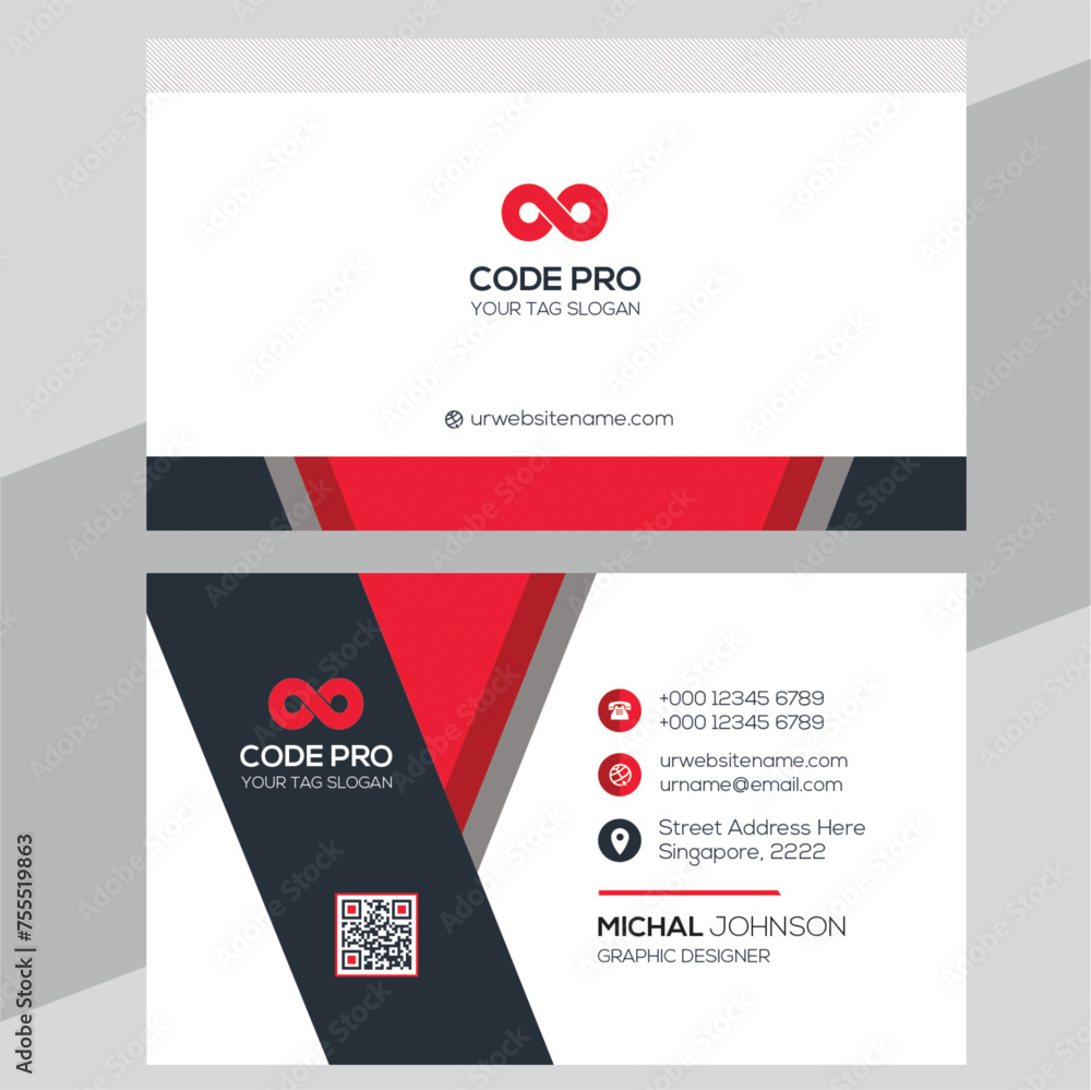 Modern Unique Business Card Design Template Modern Unique Business Card Design Template
