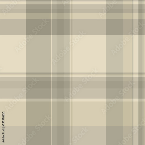 Delicate tartan textile background, scratched fabric plaid pattern. Summer check texture seamless vector in pastel and light colors.