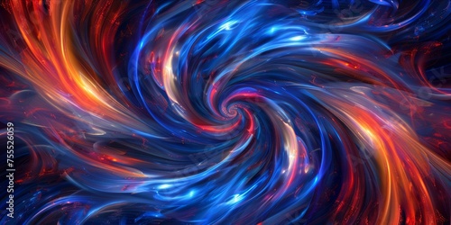 Abstract colorful swirl of lights.