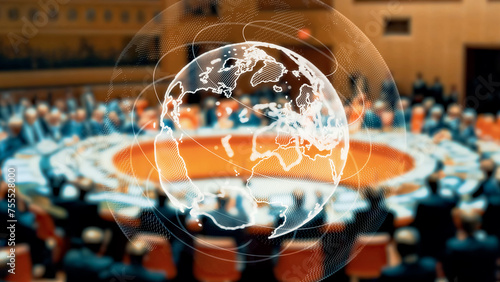 Bild auf Leinwand International conference concept. Summit.