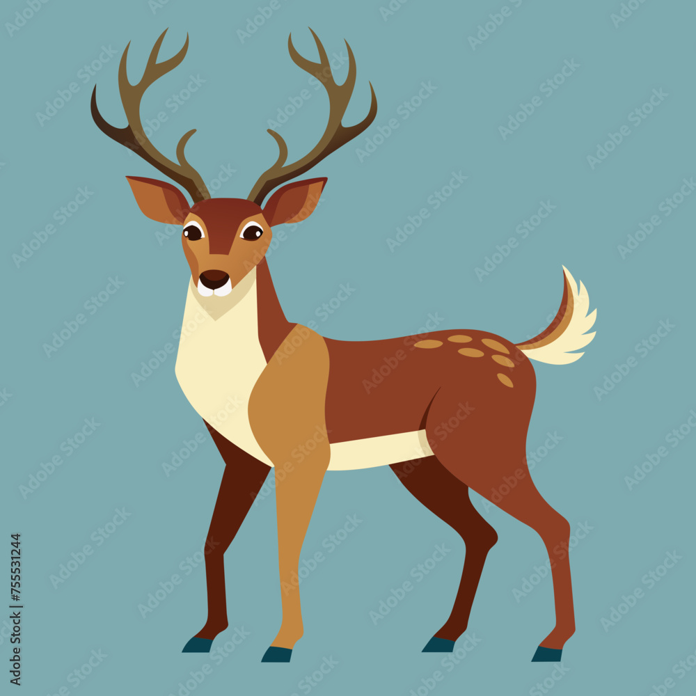Deer, reindeer, red deer, roe, maral, fawn, doe, beast, pet, vector, illustration, draw, cartoon, pretty, cute Deer, reindeer, red deer, roe, maral, fawn, doe, beast, pet, vector, illustration, draw, cartoon, pretty, cute