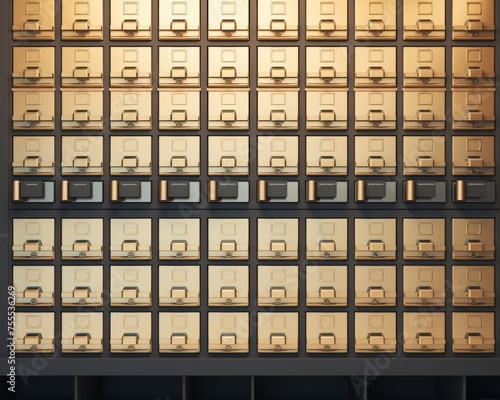 An AI generated image of a library card catalogStudio shot luxurious design elegant simplicity