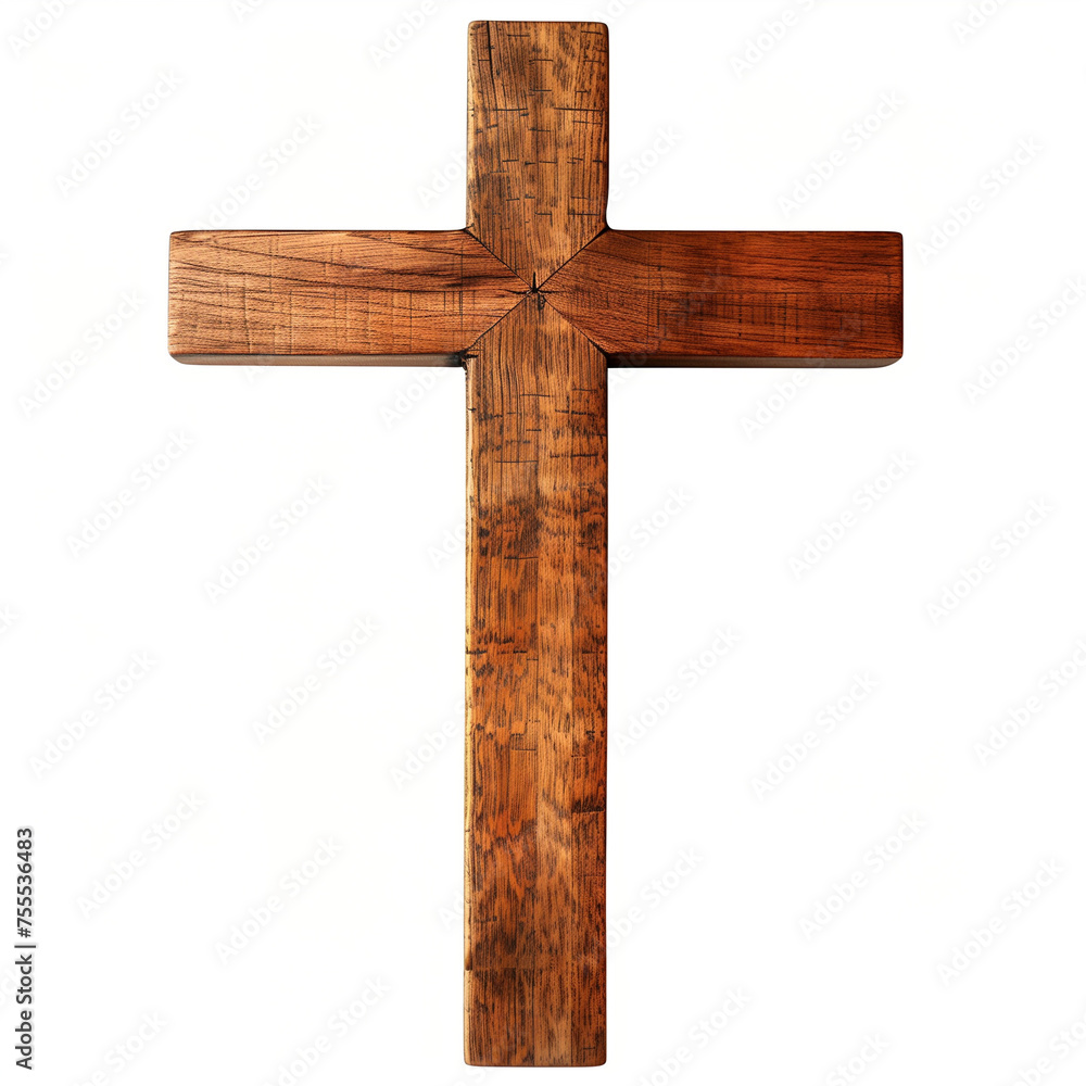 Huge wooden Christian cross,Embracing the Symbol of Salvation: A Monumental Wooden Christian Cross Standing Tall in Faith's Landscape