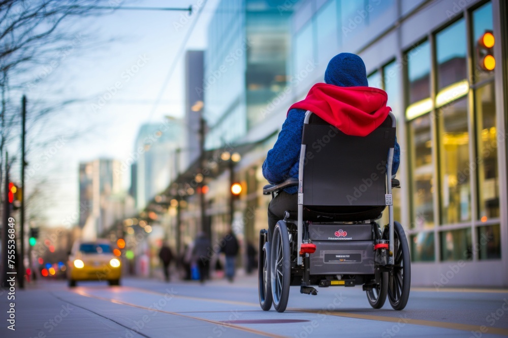 Independent Living: Wheelchair Navigation in the City. Generative ai