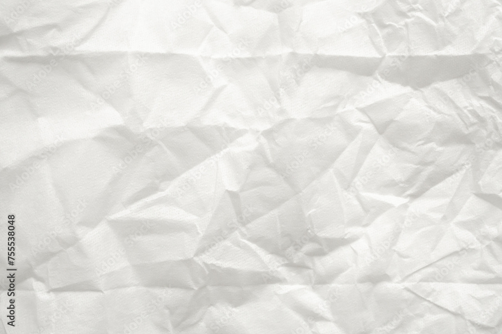 Abstract white crumpled and creased recycle paper texture background Abstract white crumpled and creased recycle paper texture background