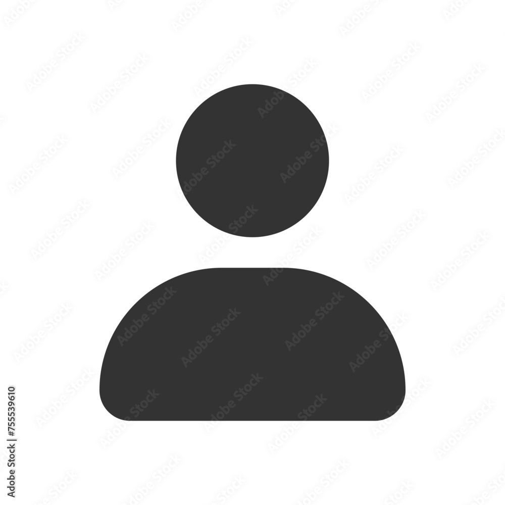 User glyph vector icon isolated User stock vector icon for web, mobile app and ui design User glyph vector icon isolated User stock vector icon for web, mobile app and ui design