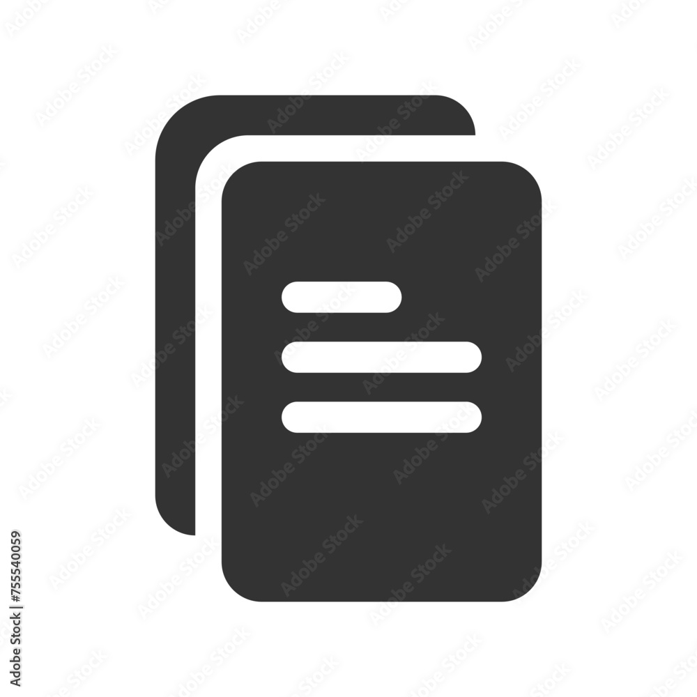 Files glyph vector icon isolated Files stock vector icon for web, mobile app and ui design Files glyph vector icon isolated Files stock vector icon for web, mobile app and ui design
