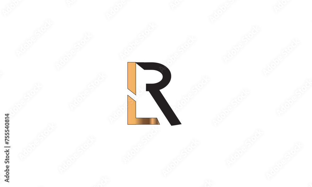 LR, RL, R , L Abstract Letters Logo Monogram LR, RL, R , L Abstract Letters Logo Monogram