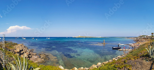 View of CapoPassero Island (Portopalo - Sicily - Italy) photo