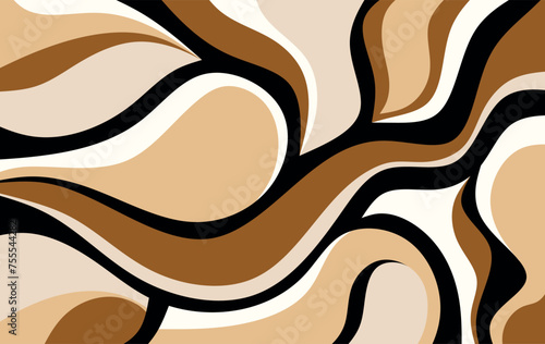 Abstract wave pattern. Vector Illustration.