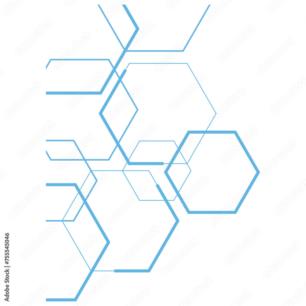Hexagon Otline Corner Hexagon Otline Corner