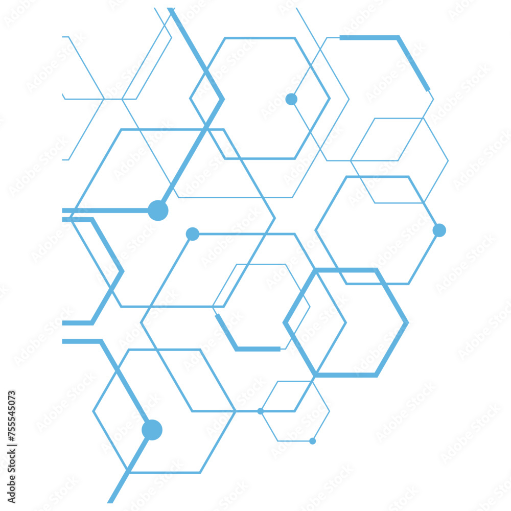 Hexagon Otline Corner Hexagon Otline Corner