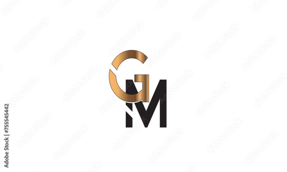GM, MG , G , M , Abstract Letters Logo Monogram GM, MG , G , M , Abstract Letters Logo Monogram