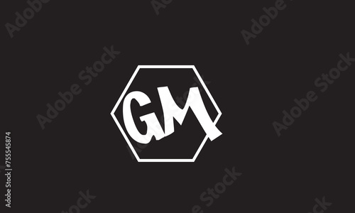 GM, MG , G , M , Abstract Letters Logo Monogram	