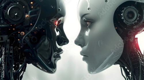 The cover could capture the tension and conflict between artificial intelligence and humanity © SS Digital