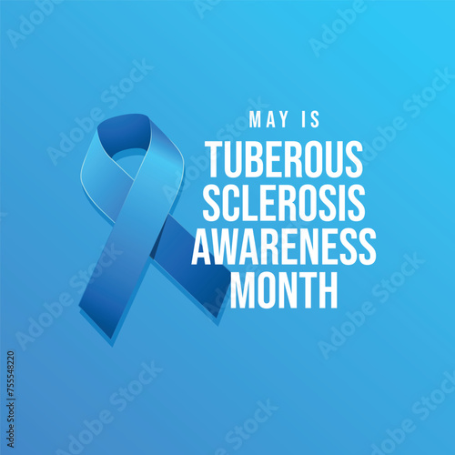 Tuberous Sclerosis Awareness Month design template good for celebration usage. mill vector illustration. vector eps 10. flat design.