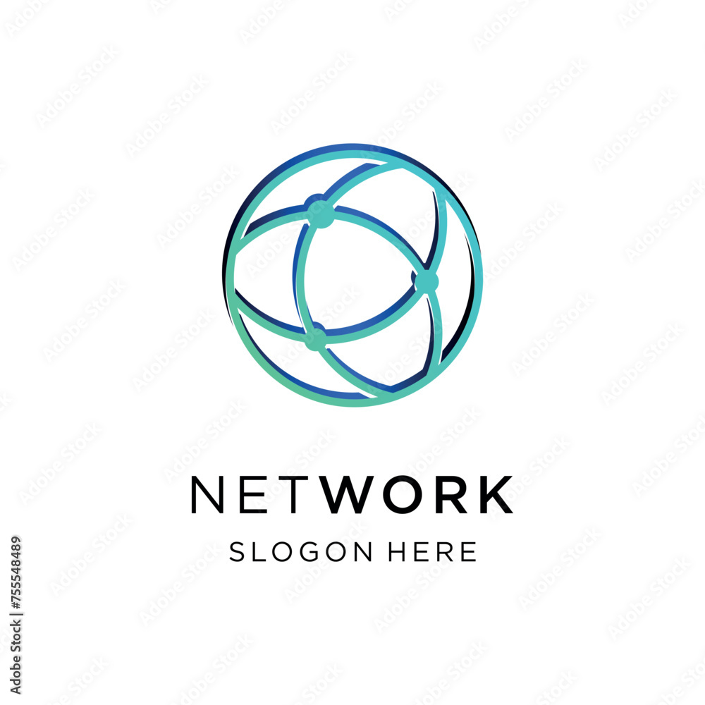 World technology logo creative network icon connecting global design concept eps 10 World technology logo creative network icon connecting global design concept eps 10