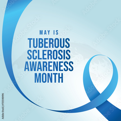Tuberous Sclerosis Awareness Month design template good for celebration usage. mill vector illustration. vector eps 10. flat design.