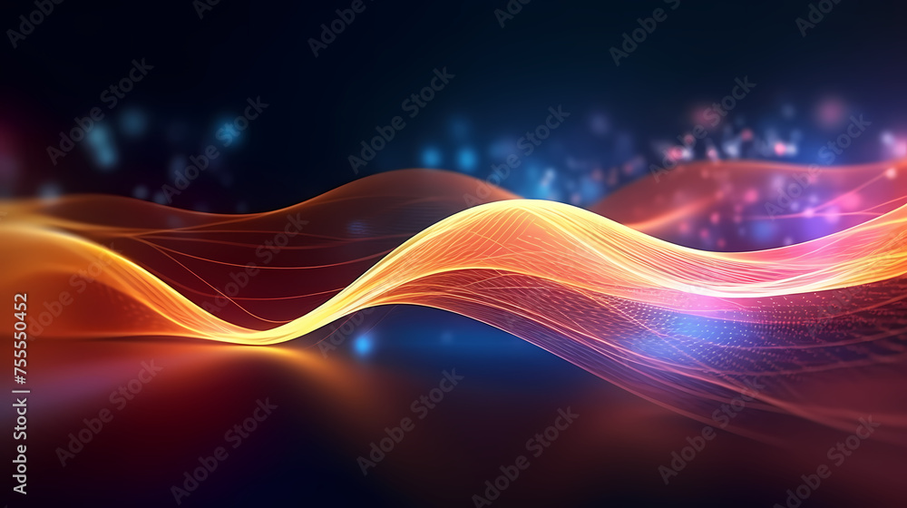 Colorful abstract wavy lines Colorful abstract wavy lines