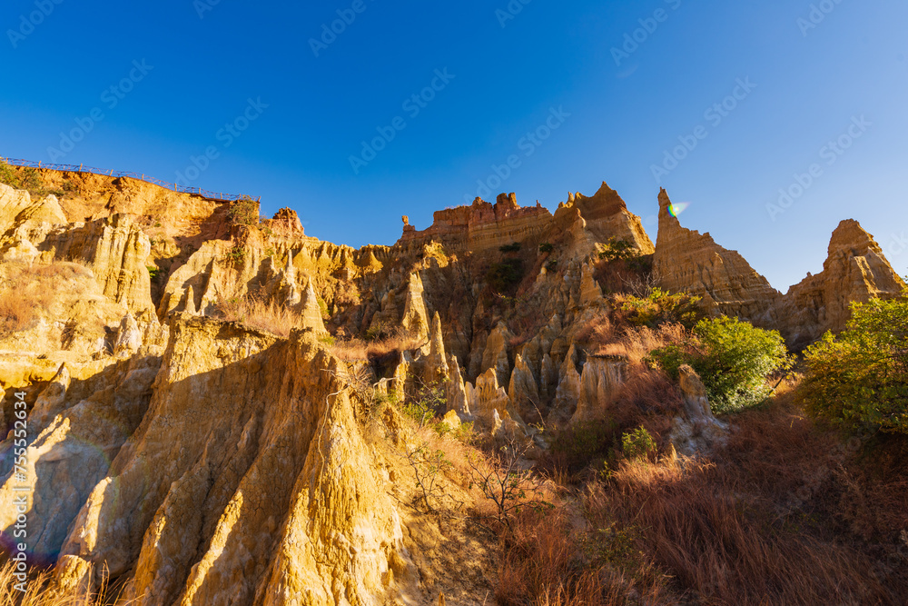 Landscape of Chuxiong Yuanmou Tulin in Yunnan, China Landscape of Chuxiong Yuanmou Tulin in Yunnan, China