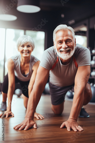 Senior couple enjoying exercise and sport as part of their daily routine. Highlights the importance of physical activity for health.