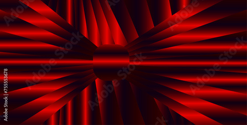 Illustration of luxurious red theater curtains, evoking anticipation for a grand stage performance or elegant event.