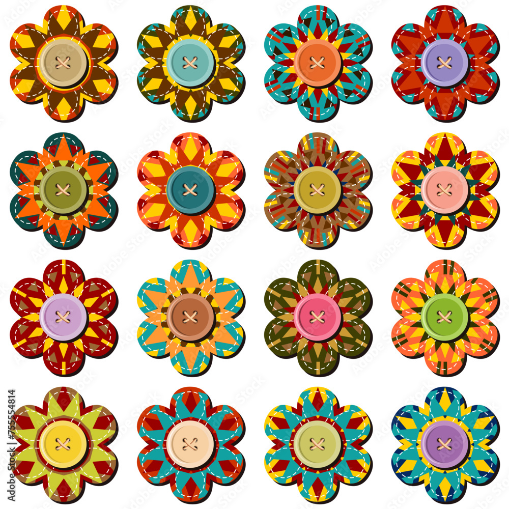 scrapbook flowers on white background art decor scrap object illustration design scrapbook flowers on white background art decor scrap object illustration design