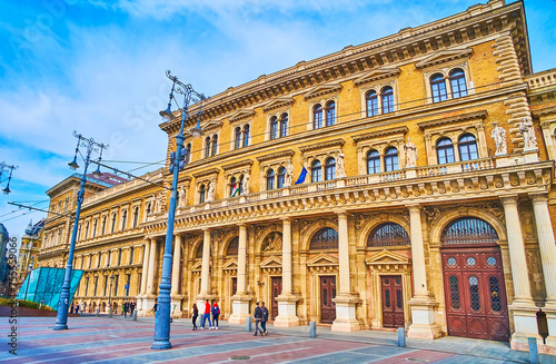 The portal of Corvinus University  Budapest  Hungary