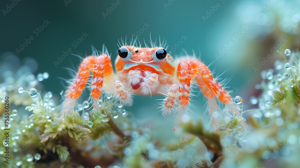 Macro shots revealing the beauty of tiny creatures background Macro shots revealing the beauty of tiny creatures background
