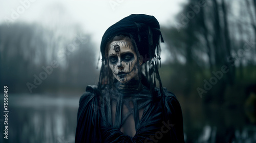 woman witch scary sinister fairytale horror portrait of a woman gothic beauty lady