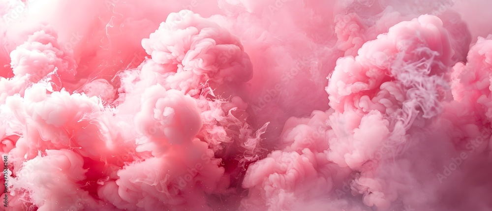 Splash explosion beautiful pink cloud, colors cloud exploding background. wallpaper. 