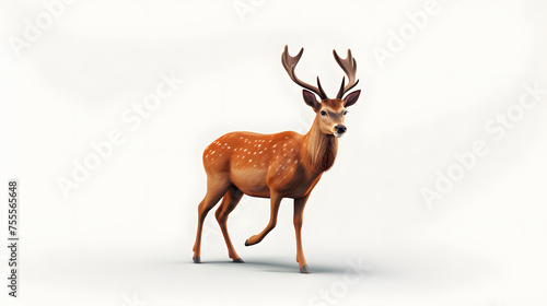 Deer icon Hunting 3d rendering