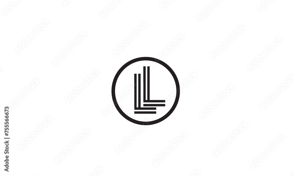 LL, L , LL, Abstract Letters Logo Monogram LL, L , LL, Abstract Letters Logo Monogram
