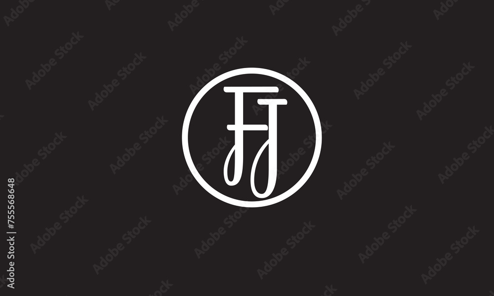 FJ, JF, F, J Abstract Letters Logo Monogram FJ, JF, F, J Abstract Letters Logo Monogram