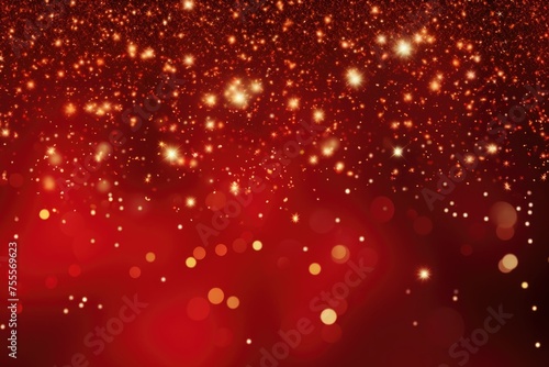Bokeh on a red background © Guizal