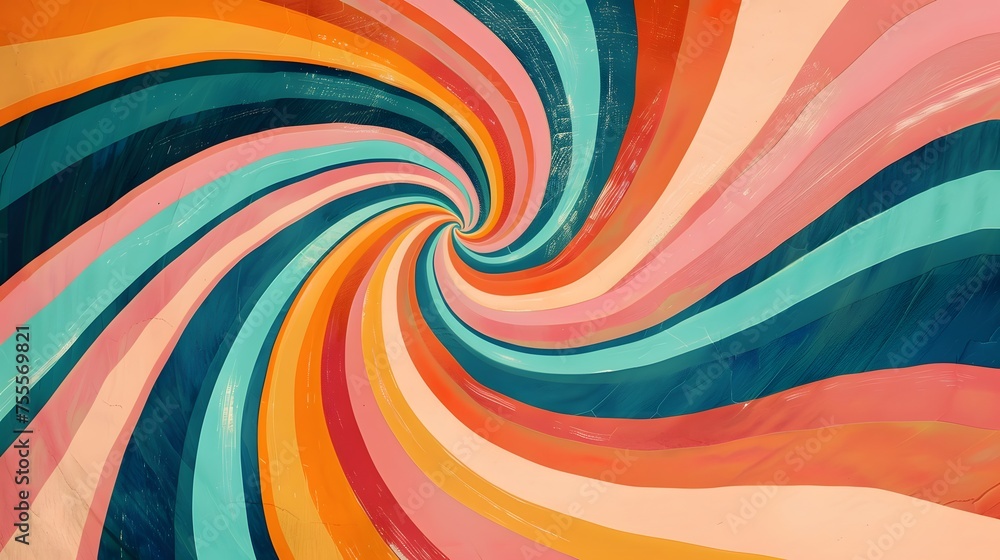 Abstract twist and twirl distorted texture in trendy retro psychedelic. horizontal, multicolors. banner, presentation. Abstract twist and twirl distorted texture in trendy retro psychedelic. horizontal, multicolors. banner, presentation.