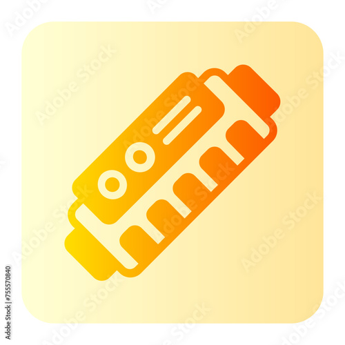 harmonica gradient icon