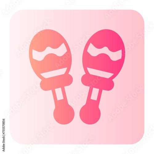 maracas gradient icon