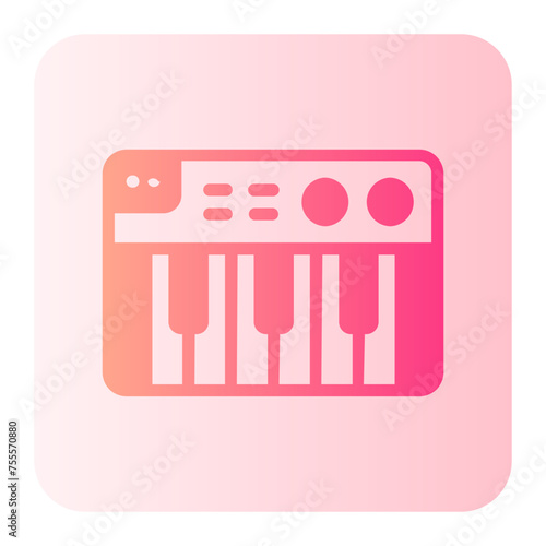 synthesizer gradient icon