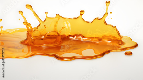 Honey Splash 3d Rendering