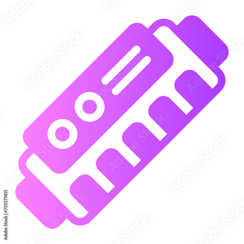 harmonica gradient icon