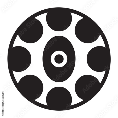 handpan glyph icon photo