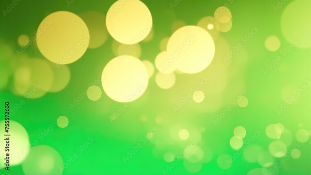 Abstract blur bokeh banner background. Gold bokeh on defocused White and Green background Abstract blur bokeh banner background. Gold bokeh on defocused White and Green background