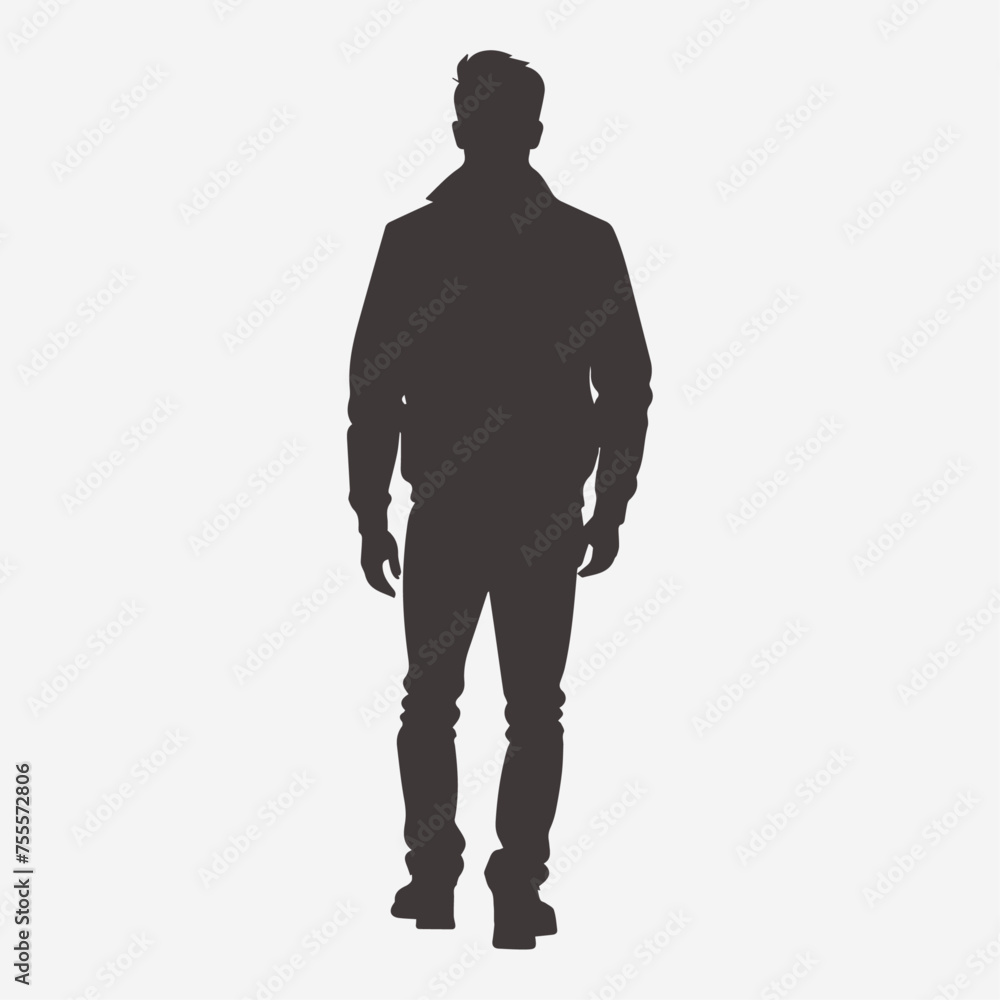 man standing silhouette