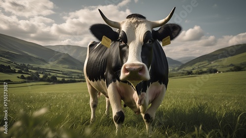 Kühe. Generative AI Technologie photo