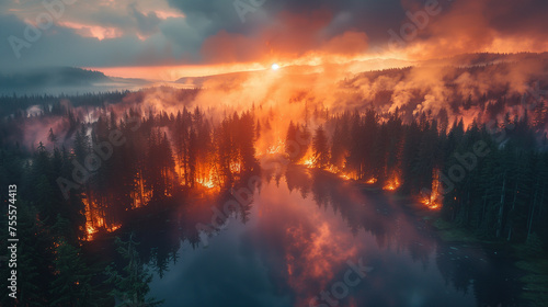 Immense conflagration engulfs pristine nature, urgent global crisis