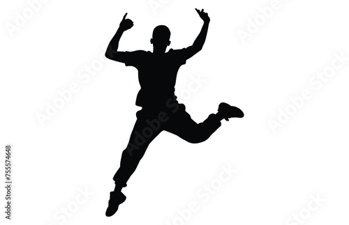 energetic man activity silhouette  man icon  energetic man concept  vector illustration 