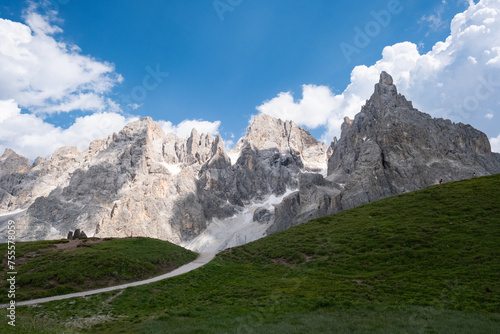 Obraz na płótnie View of Passo Rollè, Trentino w salonie